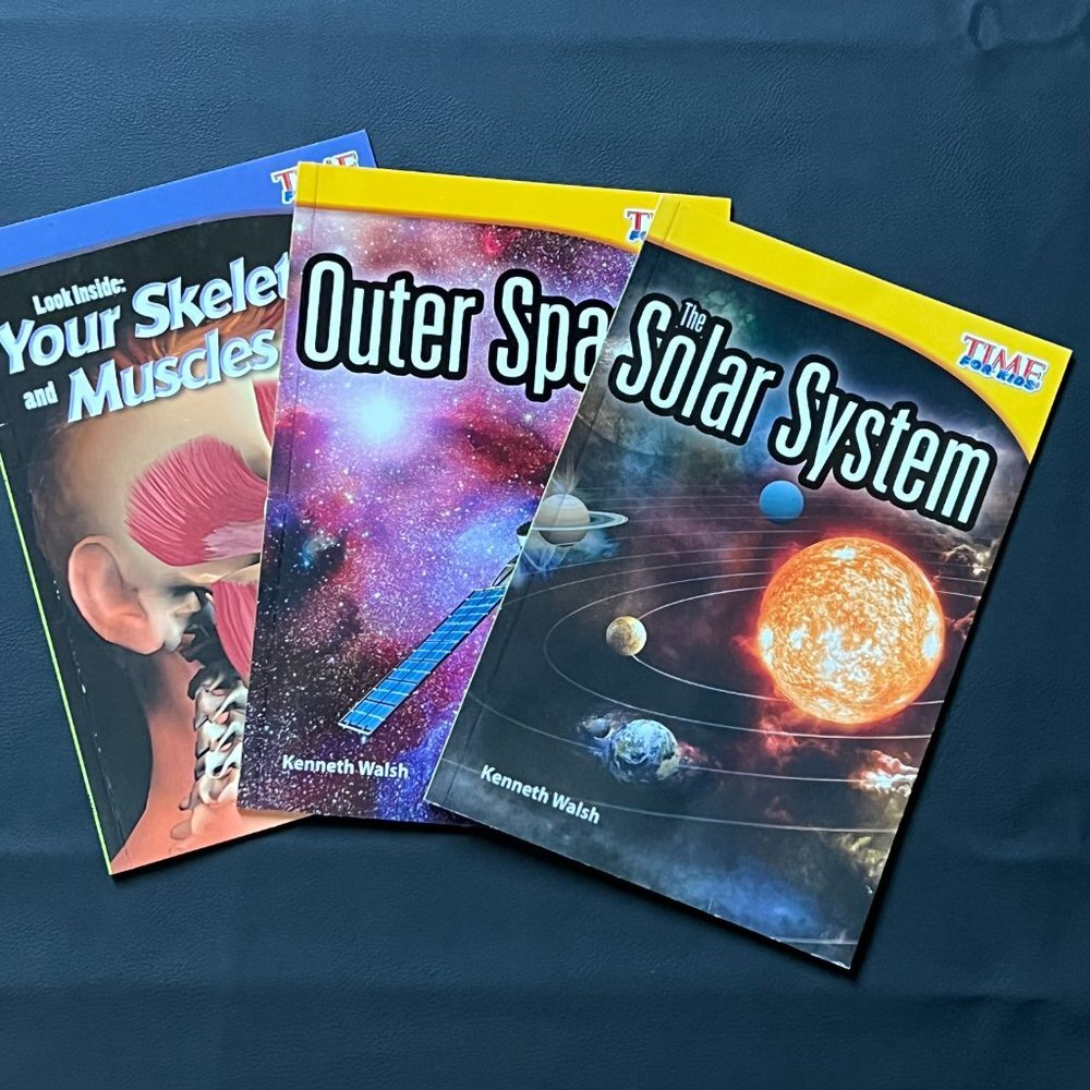 TIME for Kids Outer Space/Science/Solar System/Your Skeleton Books Set of 3